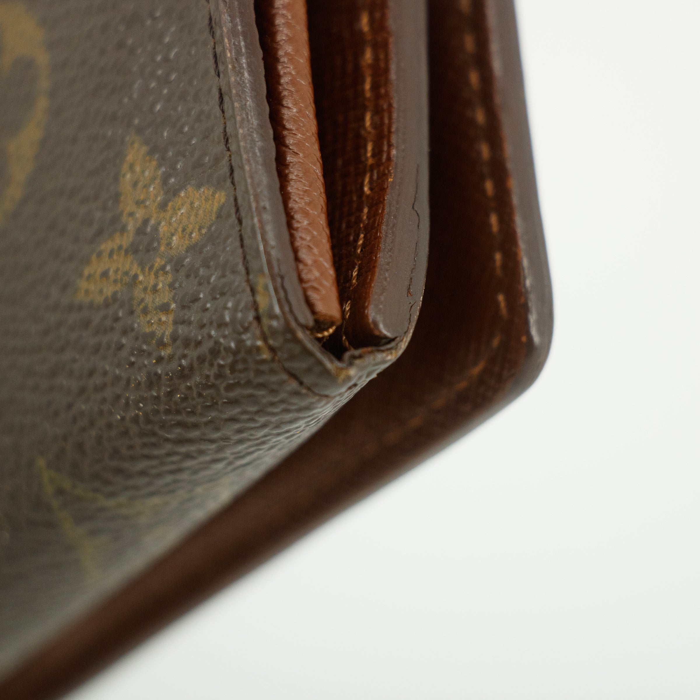 Louis Vuitton Monogram Canvas Brown Porte Tresor Wallet Wallet #5400